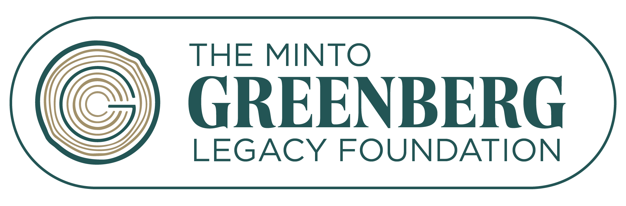 The Minto Greenberg Legacy Foundation logo in green lettering